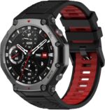 hengkang Watch Bands Fit for Amazfit T-Rex 3, Durable Fashionable Silicone Replacement Band Straps Wristbands Bracelet Fit for Amazfit T-Rex 3 Smart Watch - Image 2