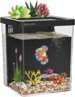 1.5 Gallon Betta Fish Tank Aquarium kit with Filter LED Light, Water Pump, Fish Tank Starter Kits, Fish Bowl - Image 2