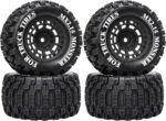 12mm Hex RC Wheel Tires for 1/16 Traxxas Mini Maxx 107154-1 Mini XRT VXL 108076-1 E-Revo Mini XRT MJX 16207 16210 16209 16208 HSP 94186 LOSI 1/18 Mini LMT RC Truck Tires Wheel Upgrade (4PCS) - Image 2