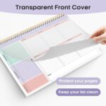 Weekly To Do List Notepad with 52 Undated Sheets（8.5"×11"）- Weekly Desk Planner for Women & Man, Work and Home - Violet Dream - Image 5