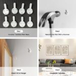 CHDITB Botanical Farmhouse Wall Art Set, Framed Boho Plant Wall Decor, Neutral Minimalist Floral Wall Painting, Rustic Wildflower Canvas Art Prints for Living Room, Bedroom, Bathroom - Large 16"x24"x3 - Image 8