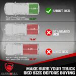Truck Bed Mat Bed Liner Fit for 2019-2026 Chevrolet Chevy Silverado 1500 | GMC Sierra 1500 (Only Fit 5.8FT, 69.92" Bed), Not Fit Optional CarbonPro Bed - Image 3