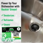 Rockin' Green Deep Cleaning and Deodorizing Tablets for Dishwashers, Washing Machines, and Garbage Disposals, Removes Odor and Residue (Garbage Disposal Cleaning Tablets, 24 Pack) - Image 7