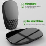 VAGAU Ergonomic Mouse Pad with Wrist Rest, Wrist Rest Pain Relief Mousepad Memory Foam Massage & Non-Slip PU Base for Carpal Tunnel Pain Relief - Gaming, Office, Home Use (Black) - Image 5