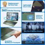 BABG TouchPad Keyboard Case for iPad 10th Generation&iPad 11th(A16,2025),iPad Air 11（M3,M2/iPad Pro 11 inch Keyboard&iPad Air 5th/Air 4th Keyboard, 360°Swivel,7 Use Modes,Rainbow Backlight- Green - Image 3