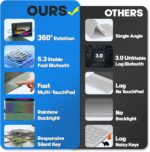 BABG TouchPad Keyboard Case for iPad 10th Generation&iPad 11th(A16,2025),iPad Air 11（M3,M2/iPad Pro 11 inch Keyboard&iPad Air 5th/Air 4th Keyboard, 360°Swivel,7 Use Modes,Rainbow Backlight- Green - Image 6