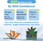 BABG TouchPad Keyboard Case for iPad 10th Generation&iPad 11th(A16,2025),iPad Air 11（M3,M2/iPad Pro 11 inch Keyboard&iPad Air 5th/Air 4th Keyboard, 360°Swivel,7 Use Modes,Rainbow Backlight- Green - Image 8