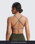 Aoxjox Women's Workout Sports Bras Fitness Sienna Low Impact Bra Yoga Crop Tank - Image 4