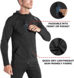 BROKIG Mens WindBreak Lightweight Running Jackets with Zip Pocket, Workout Track Hoodie Athletic Gym Sweatshirts Men - Image 3