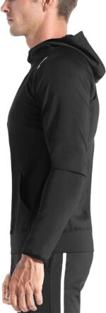 BROKIG Mens WindBreak Lightweight Running Jackets with Zip Pocket, Workout Track Hoodie Athletic Gym Sweatshirts Men - Image 4