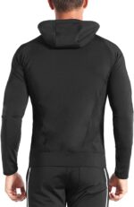 BROKIG Mens WindBreak Lightweight Running Jackets with Zip Pocket, Workout Track Hoodie Athletic Gym Sweatshirts Men - Image 5