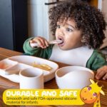 Baby Essentials by Muqee Peeko with BLW Supplies and Kids Feeding Sets - Food Grade Silicone (6 Piece Set) - Image 4