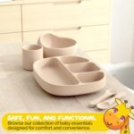 Baby Essentials by Muqee Peeko with BLW Supplies and Kids Feeding Sets - Food Grade Silicone (6 Piece Set) - Image 7