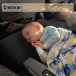 Maliton Inflatable Foot Rest Pillow, Airplane Travel Bed for Toddler, Car Seat Foot Rest for Kids, Adjustable Height Leg Rest Pillow for Airplane, Home, Office(Black, 2 Pack) - Image 5