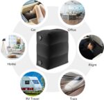 Maliton Inflatable Foot Rest Pillow, Airplane Travel Bed for Toddler, Car Seat Foot Rest for Kids, Adjustable Height Leg Rest Pillow for Airplane, Home, Office(Black, 2 Pack) - Image 9