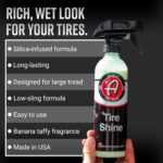 Adam's Tire Shine 16oz - Easy to Use Spray Tire Dressing W/ SiO2 for Glossy Wet Tire Look w/No Sling | Works on Rubber, Vinyl & Plastic | USA Made - Image 3