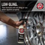 Adam's Tire Shine 16oz - Easy to Use Spray Tire Dressing W/ SiO2 for Glossy Wet Tire Look w/No Sling | Works on Rubber, Vinyl & Plastic | USA Made - Image 5