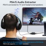 VPFET HDMI Audio Extractor 4K HDMI to Optical 3.5mm AUX Audio Adapter Splitter Converter Support HDCP Digital DTS 5.1 PCM - Image 5