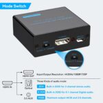 VPFET HDMI Audio Extractor 4K HDMI to Optical 3.5mm AUX Audio Adapter Splitter Converter Support HDCP Digital DTS 5.1 PCM - Image 6