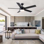 52 inch Black Ceiling Fans with Lights and Remote Control, Noiseless Modern Ceiling Fan for Bedroom, Living Room, Dining Room, Dimmable 3CCT 6-Speed ETL Listed - Image 8