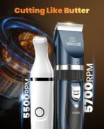 oneisall Dog Clippers and Paw Trimmer Kit 2 in 1 Low Noise Cordless Dog Clippers for Grooming Pet Hair Trimmers for Small and Large Dogs Cats Animals - Image 6