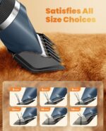 oneisall Dog Clippers and Paw Trimmer Kit 2 in 1 Low Noise Cordless Dog Clippers for Grooming Pet Hair Trimmers for Small and Large Dogs Cats Animals - Image 7