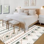 Area Rug Living Room Rugs 8x10 - Large Soft Boho Geometric Rug, Non-Slip Foldable Washable Rugs Non Shedding Morden Indoor Floor Carpet for Living Room Bedroom Office Dining Room(Brown Green,8'x10') - Image 4