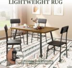 Area Rug Living Room Rugs 8x10 - Large Soft Boho Geometric Rug, Non-Slip Foldable Washable Rugs Non Shedding Morden Indoor Floor Carpet for Living Room Bedroom Office Dining Room(Brown Green,8'x10') - Image 7