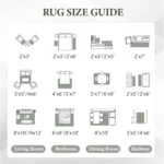 Area Rug Living Room Rugs 8x10 - Large Soft Boho Geometric Rug, Non-Slip Foldable Washable Rugs Non Shedding Morden Indoor Floor Carpet for Living Room Bedroom Office Dining Room(Brown Green,8'x10') - Image 10