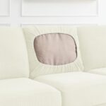 CHUN YI 7 Piece Couch Covers Sofa Covers Washable, Stretch Sofa Slipcovers for 3 Cushion Couch with Seperate Backrest and Cushion Covers, Anti Slip Furniture Protector for Dogs Pets (Large, Cream) - Image 8