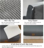 7 Step Pet Stairs Ramp for High Beds Sofas 22-42 Inch, Non-Slip Dog Stairs for Small Old Medium Large XL Dogs Cats, Sturdy 75 Pounds 33D Foam Balanced 6-Tier Ladder with Machine Washable Cover - Image 5