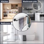 Adjustable Towel Bar 12.3-23.1 Inch -Bath Towel Rack with SUS 304 Stainless Steel,Heavy Duty Wall Mounted Towel Bar, Towel Racks for Bathroom Kitchen Oil Rubbed Bronze - Image 7