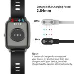 Replacement Charger Cable Intended for PTHTECHUS Smart Watch Charger S7 S8 S9 S1 S2 S12, GT88 G3 KW18 Y3 KW88 GT68 1.6ft USB Portable Magnetic Charging Cord Cable (Black&Black) - Image 3