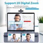 NexiGo N60 1080P Webcam with Microphone, Adjustable FOV, Zoom, Software Control & Privacy Cover, USB HD Computer Web Camera, Plug and Play, for Zoom/Skype/Teams, Conferencing and Video Calling - Image 3