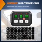 Nilight 6 Gang Switch Panel Universal Circuit Control Relay System with Fuse Wiring Harness Automatic Dimmable ON-Off LED Switch Pod for Cars Trucks Boats ATV UTV SUV, 2 Years Warranty - Image 3