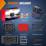 Nilight 6 Gang Switch Panel Universal Circuit Control Relay System with Fuse Wiring Harness Automatic Dimmable ON-Off LED Switch Pod for Cars Trucks Boats ATV UTV SUV, 2 Years Warranty - Image 9