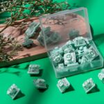 Zhouwang Gateron KS-33 Low Profile 2.0 Jade Tactile Keyboard Switches,Light Green 3-Pin 65gf RGB LED Factory Pre-lubed for MX Mechanical Keyboard(90Pcs) - Image 7