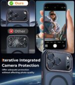 Magnetic for iPhone 17 Pro Max Case with Integrated Camera Protection, [Seamless Work with Magsafe] [Military Grade Shockproof] [Covered Camera Control Button] Case for iPhone 17 Pro Max 6.9'', Black - Image 4