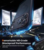 Magnetic for iPhone 17 Pro Max Case with Integrated Camera Protection, [Seamless Work with Magsafe] [Military Grade Shockproof] [Covered Camera Control Button] Case for iPhone 17 Pro Max 6.9'', Black - Image 7