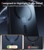 Magnetic for iPhone 17 Pro Max Case with Integrated Camera Protection, [Seamless Work with Magsafe] [Military Grade Shockproof] [Covered Camera Control Button] Case for iPhone 17 Pro Max 6.9'', Black - Image 10