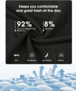 BAMBOO COOL Women's Underwear High Waisted Briefs Full Coverage Soft and Breathable Panties, 5-Pack - Image 3