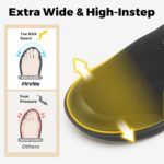 FitVille Women's Extra Wide Slip on Shoes, Wide Walking Shoes Arch Support Casual Sneakers Comfortable Orthopedic Shoe for Plantar Fasciitis Neuropathy - Image 3