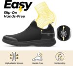 FitVille Women's Extra Wide Slip on Shoes, Wide Walking Shoes Arch Support Casual Sneakers Comfortable Orthopedic Shoe for Plantar Fasciitis Neuropathy - Image 4