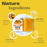Kojic Acid & Turmeric Soap Bar for Dark Spot removal - Skin Lightening Soap with Vitamin C, Retinol, Shea Butter & Lemon Oil - for Face, Body, Underarms - SLS Free, for Oily & Dry Skin - Image 6