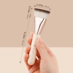 DUcare Foundation Brush for Liquid Makeup, Flat Top Professional Kabuki Brush with Puff Buffing Blending Mineral Powder Large Makeup Face Brush - Image 7