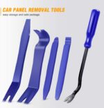 GOOACC 5PCS Auto Trim Removal Tool Kit No-Scratch Pry Tool Kit for Car Door Clip Panel & Audio Dashboard Dismantle -5PCS - Image 9