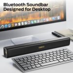 Monster S220 Bluetooth Soundbar, Wireless Bluetooth 5.4 Sound Bar, 2.0CH with Dual Bass Diaphragm, All-in-one Home Theater Speakers, Compact, AUX/USB/TF Card Connection for PC/Gaming/Projectors - Image 4