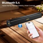 Monster S220 Bluetooth Soundbar, Wireless Bluetooth 5.4 Sound Bar, 2.0CH with Dual Bass Diaphragm, All-in-one Home Theater Speakers, Compact, AUX/USB/TF Card Connection for PC/Gaming/Projectors - Image 5