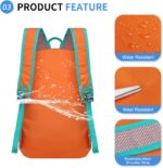 Hiking Daypack Packable, Camping Backpack Water Resistant Lightweight Polyester for Men Women Travel Outdoor - Image 5