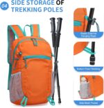 Hiking Daypack Packable, Camping Backpack Water Resistant Lightweight Polyester for Men Women Travel Outdoor - Image 6